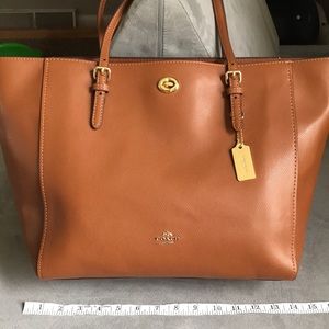 Leather coach bag